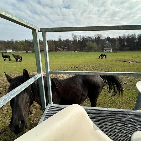 Glamping - Stylova Maringotka V Srdci Ladova Kraje, Pobliz Hlavniho Mesta Prahy Stribrna Skalice Zewnętrze zdjęcie